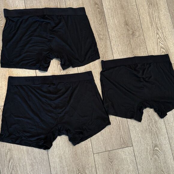 Tommy John Second Skin Mens 2XL Mid Length Boxer Briefs 4" Black NWOT - Picture 4 of 6